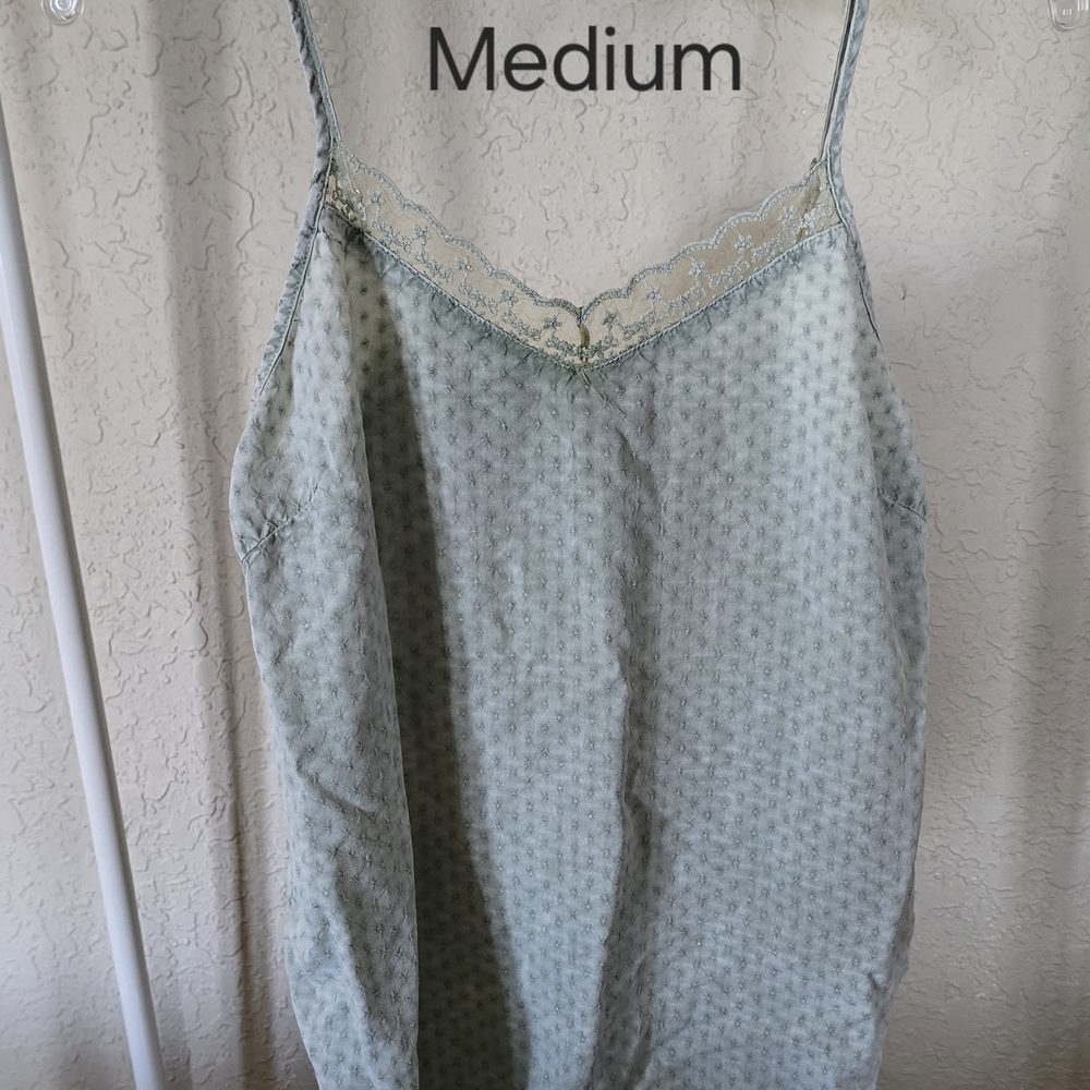Lace Trimmed Spaghetti Strap Top